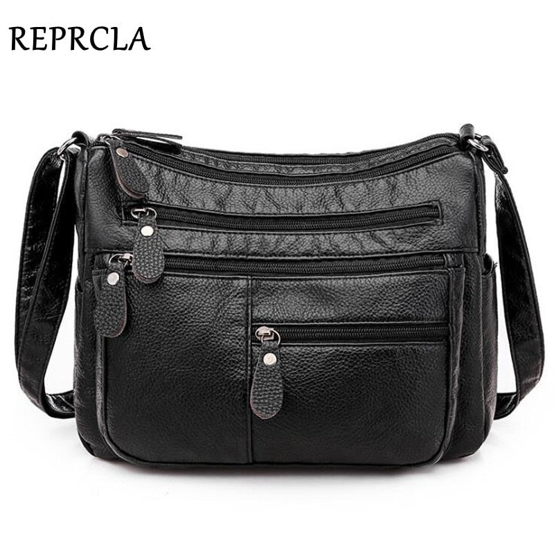 New Casual Women Bag Soft Leather Shoulder Bag