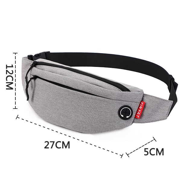 TINYAT Men Waist Bag Pack Purse