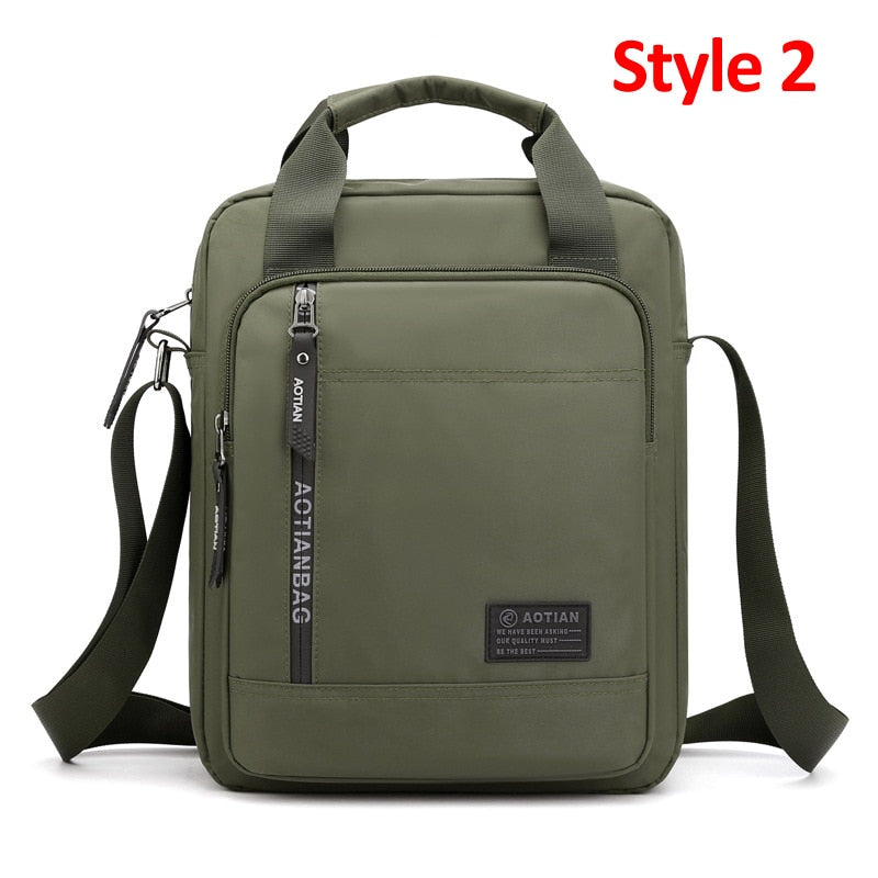 Men Waterproof High Quality Nylon Handbag