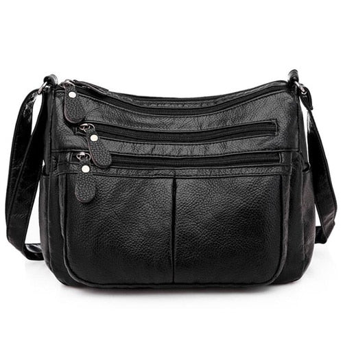 New Casual Women Bag Soft Leather Shoulder Bag