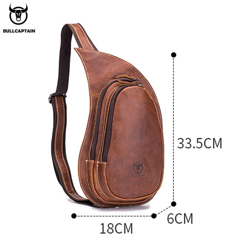 BULLCAPTAIN Leather Crossbody Bag