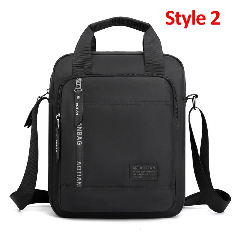 Men Waterproof High Quality Nylon Handbag