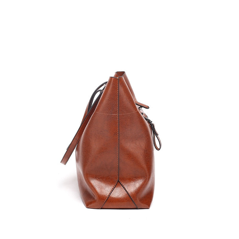 DIDABEAR Brand Leather Tote Bag