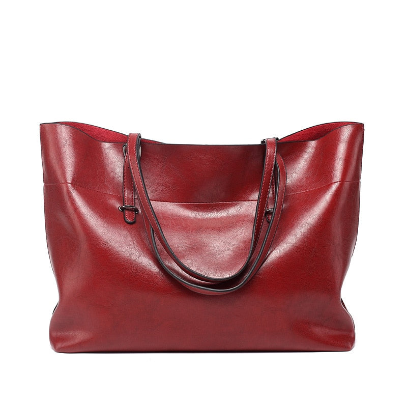 DIDABEAR Brand Leather Tote Bag