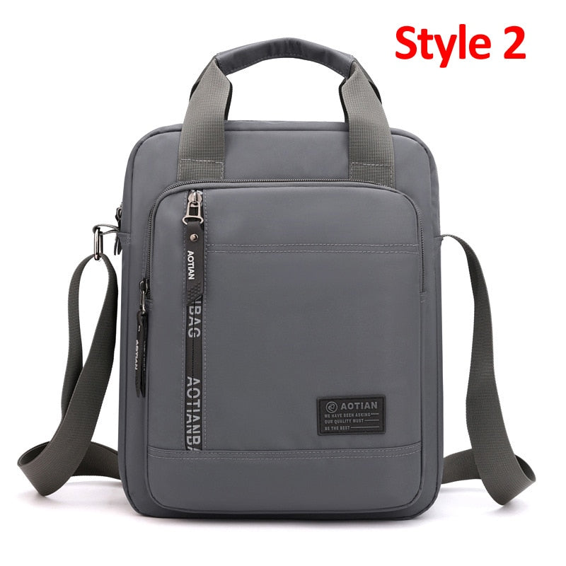 Men Waterproof High Quality Nylon Handbag