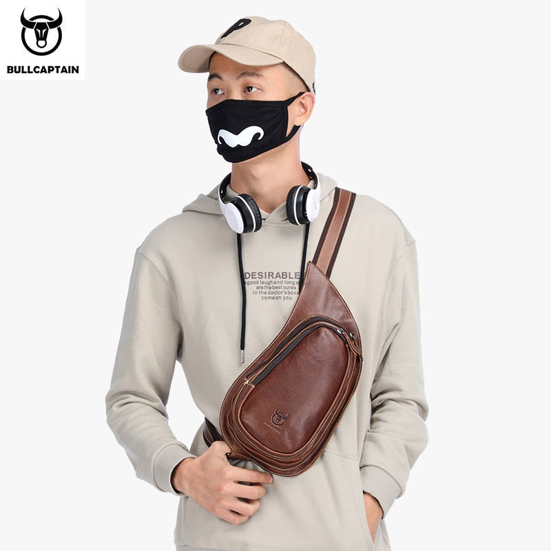 BULLCAPTAIN Leather Crossbody Bag