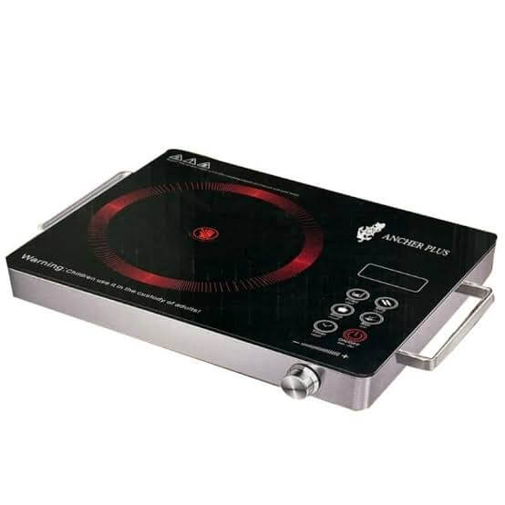 Good Quality Unpolished Crystal Glass One Burner Electric Cooktop Ceramic Hob No Radiation Energy Saving Portable In